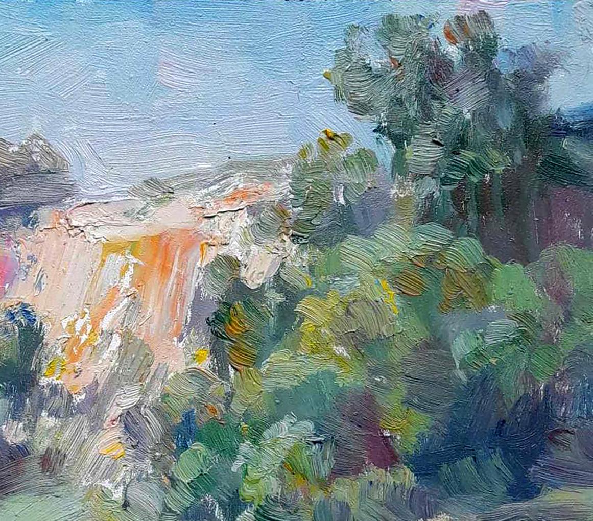 Oil painting Summer Nature Landscape 