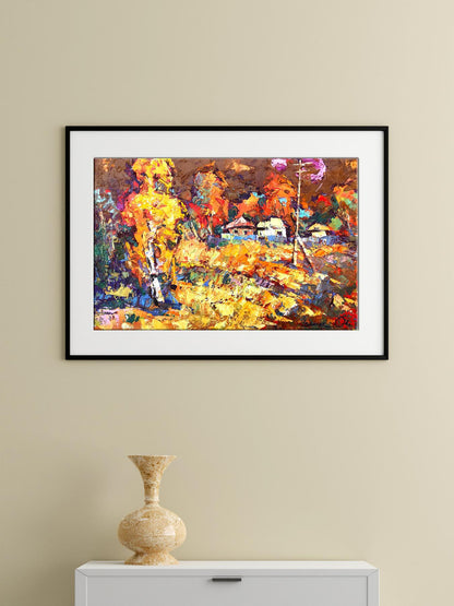 Village landscape Art 
