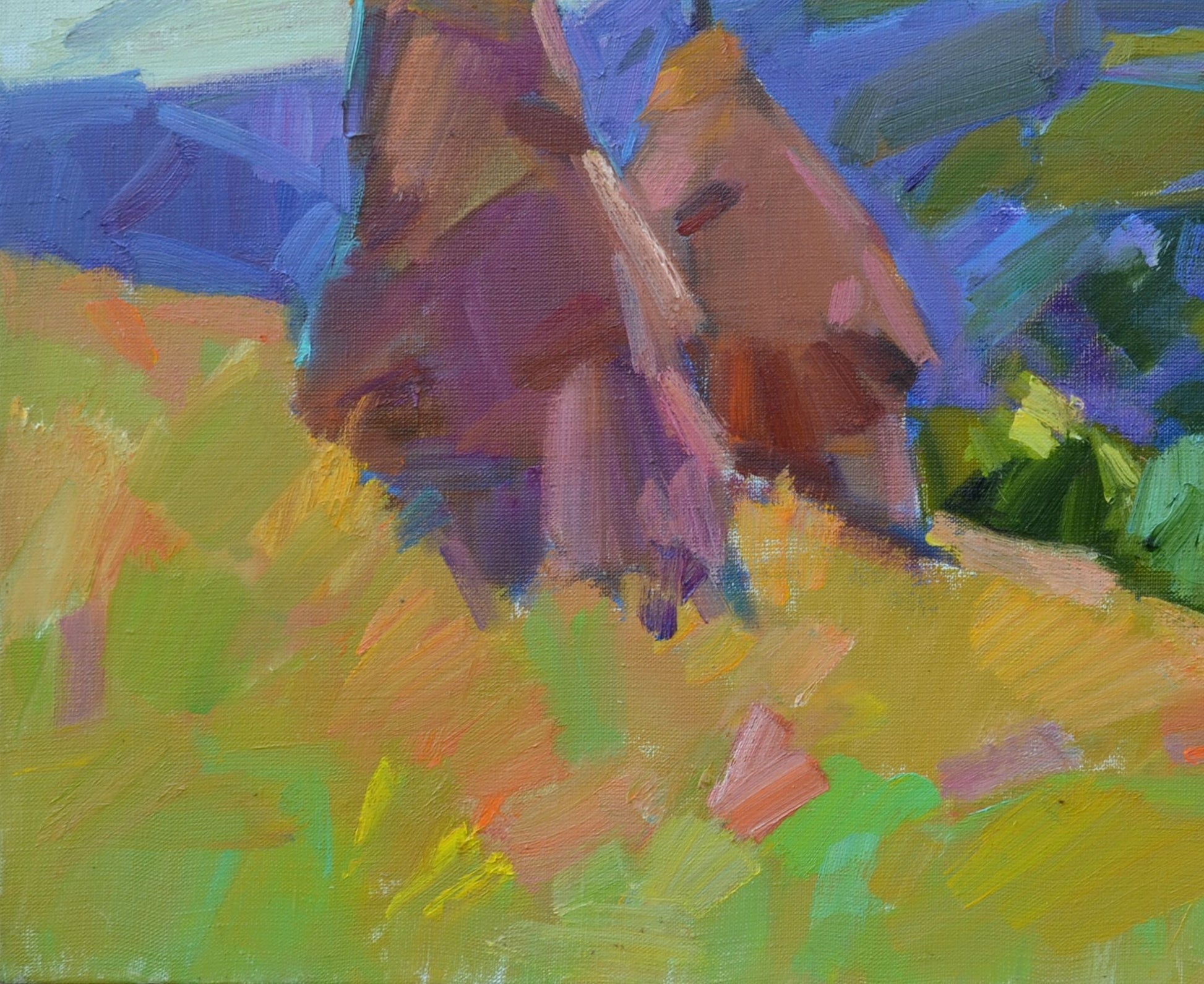 Oli painting Mountain Nature Landscape Pereta Vyacheslav