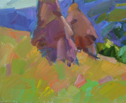 Oli painting Mountain Nature Landscape Pereta Vyacheslav