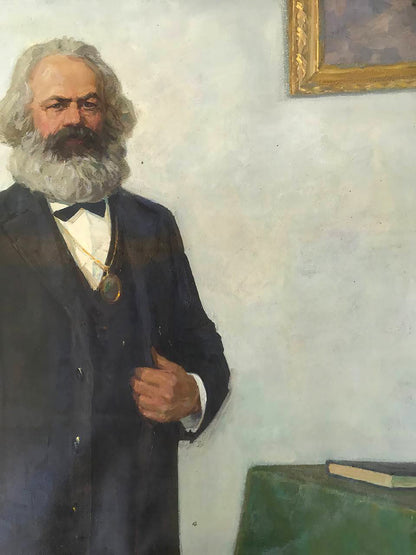 Oil painting of Karl Marx by Bilan Petr Ilyich