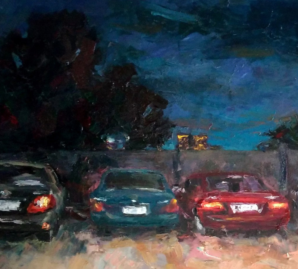 Oil painting Cityscape