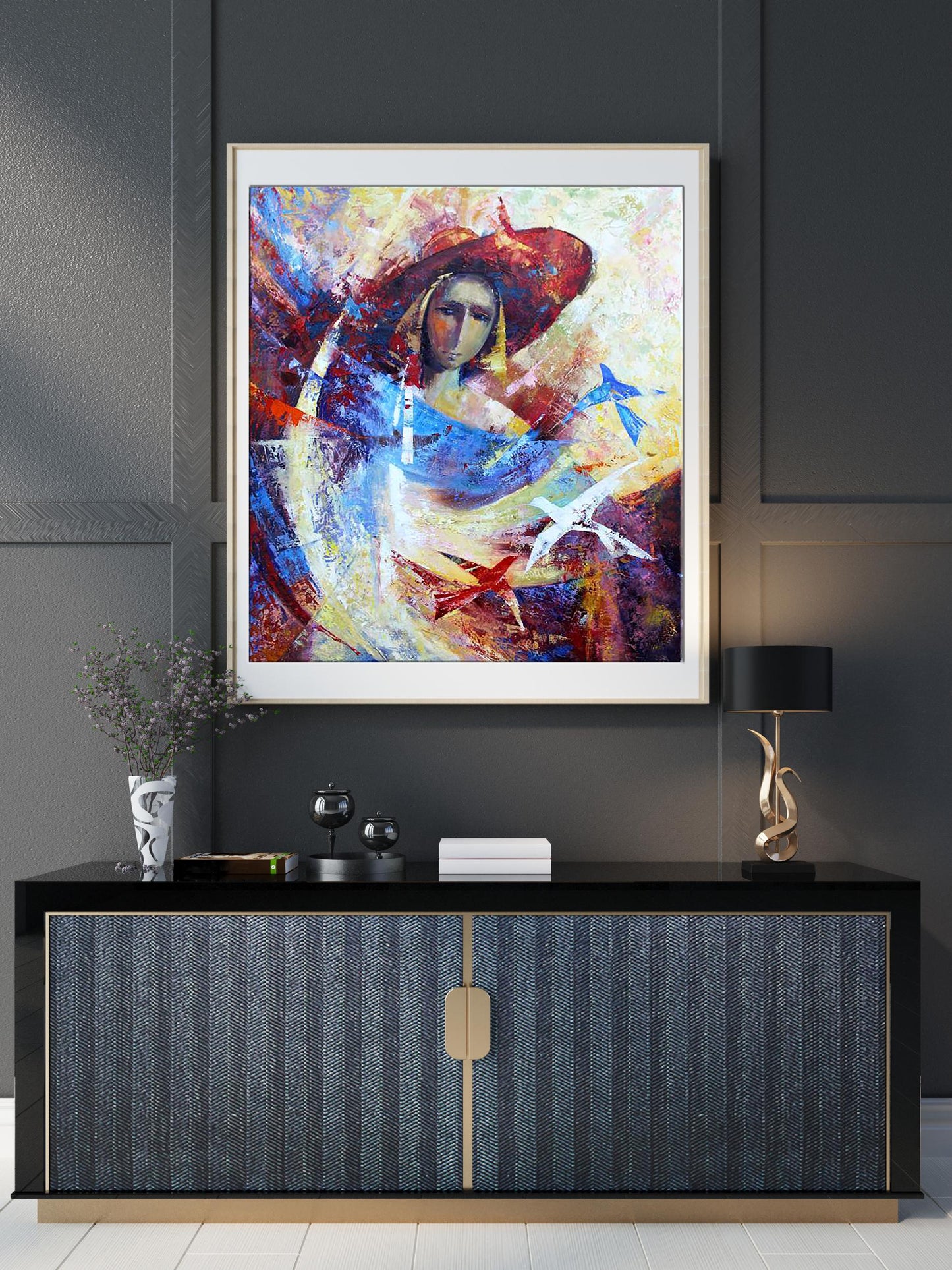 Miss captured in oil by Ivan Kirilenko