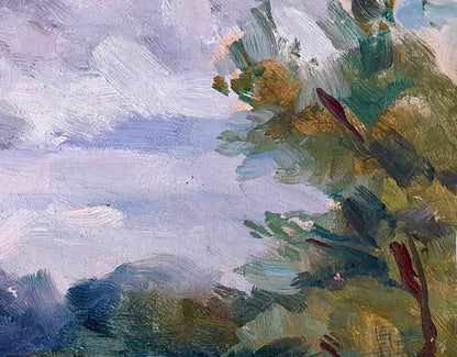 Oil Painting Summer Nature Landscape 