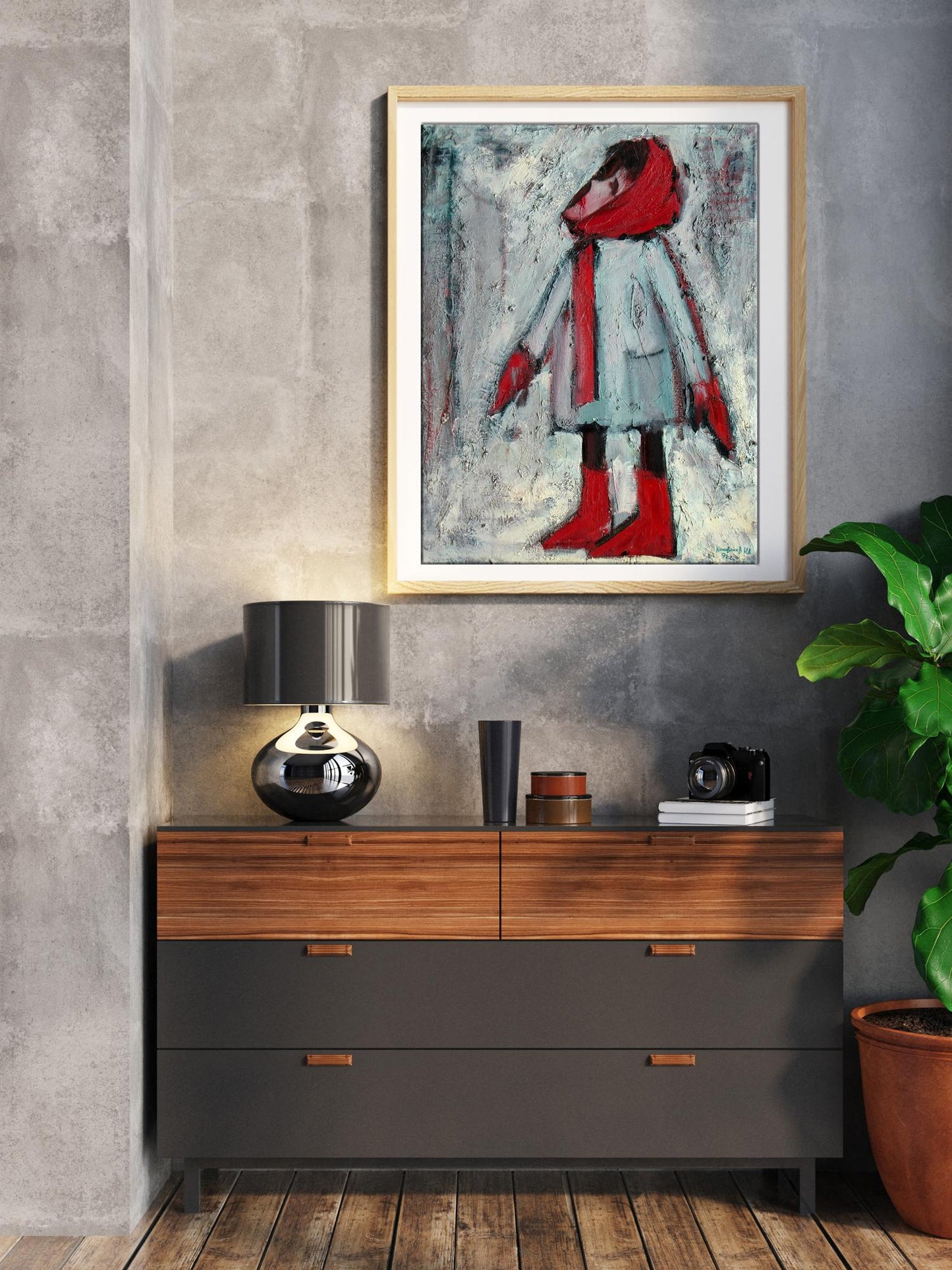 Oil painting Abstract portrait
