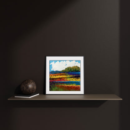 Oil painting Autumn has come by Zadorozhnya V.V. in white frame