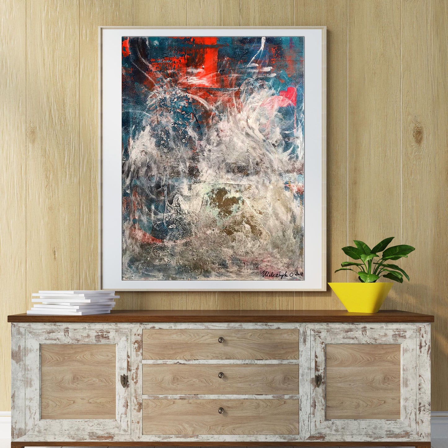 Framed Acrylic Painting You Are My Silence by Melezhik Olga