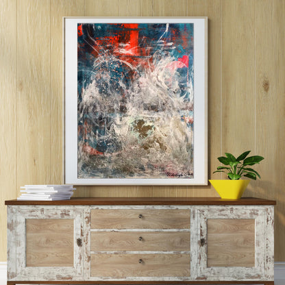 Framed Acrylic Painting You Are My Silence by Melezhik Olga