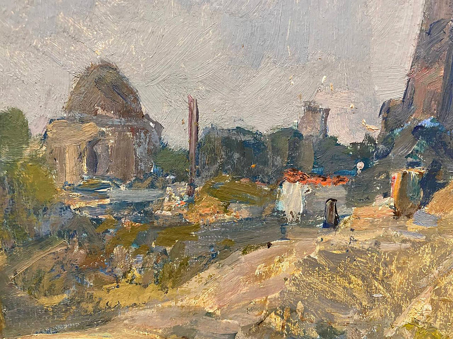 Oil painting of ancient city by Petrashevsky Stanislav Vasilievich