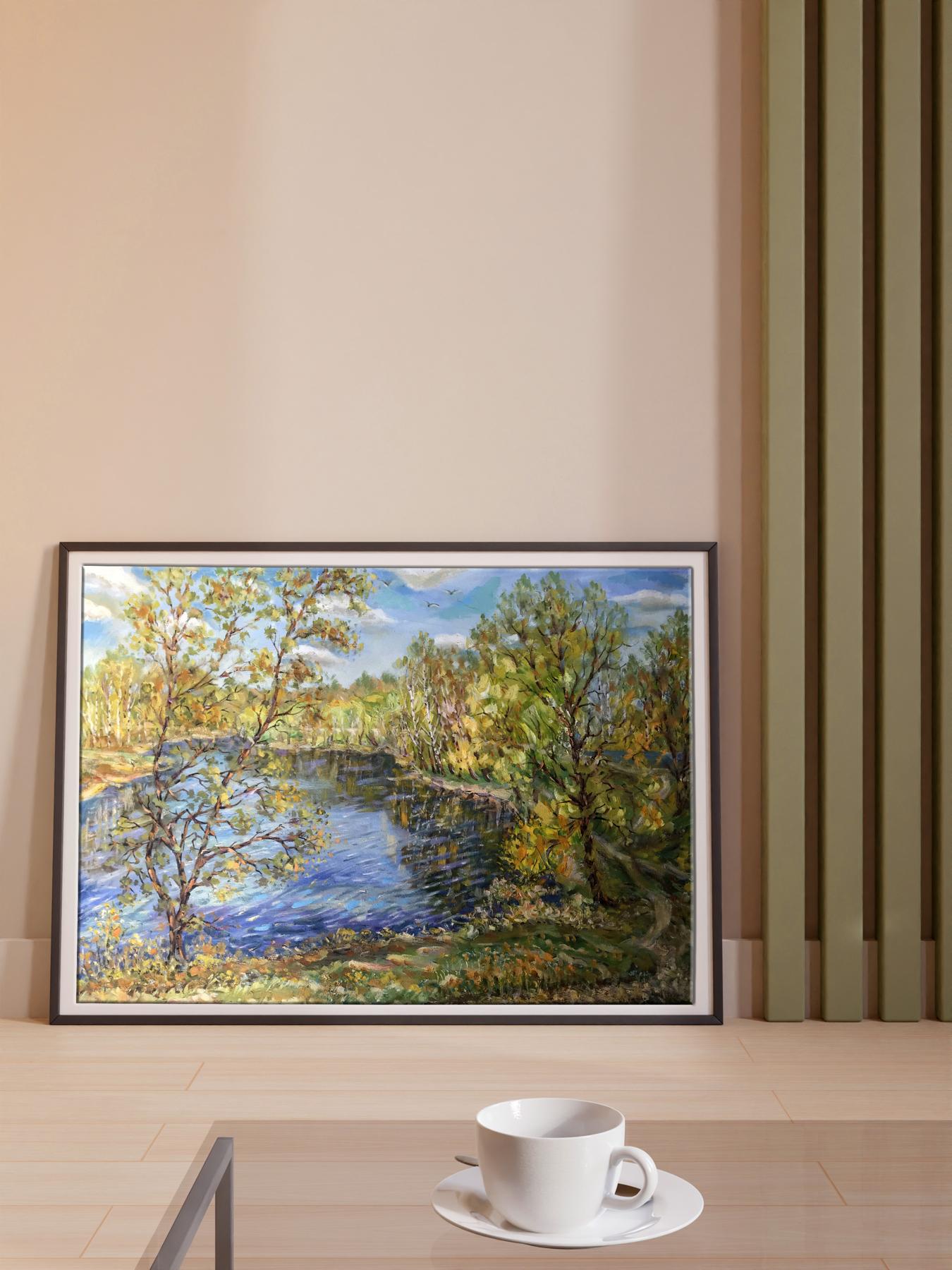 oil landscape decor room