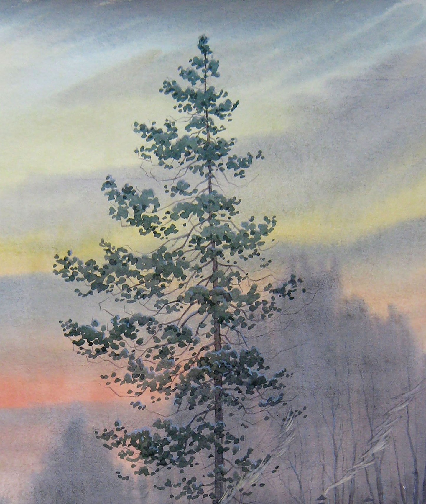 Winter Village landscape 