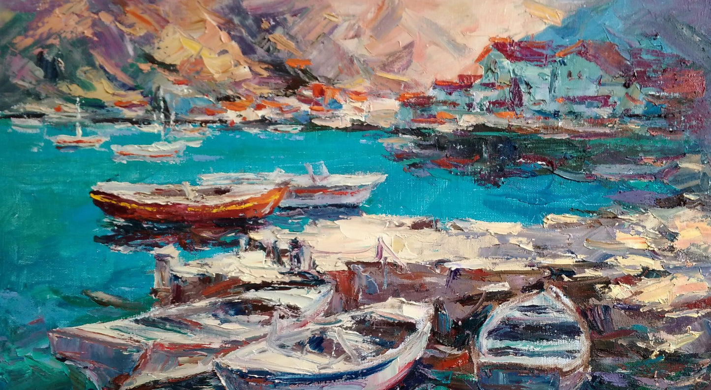 Oil painting Morning Seascape