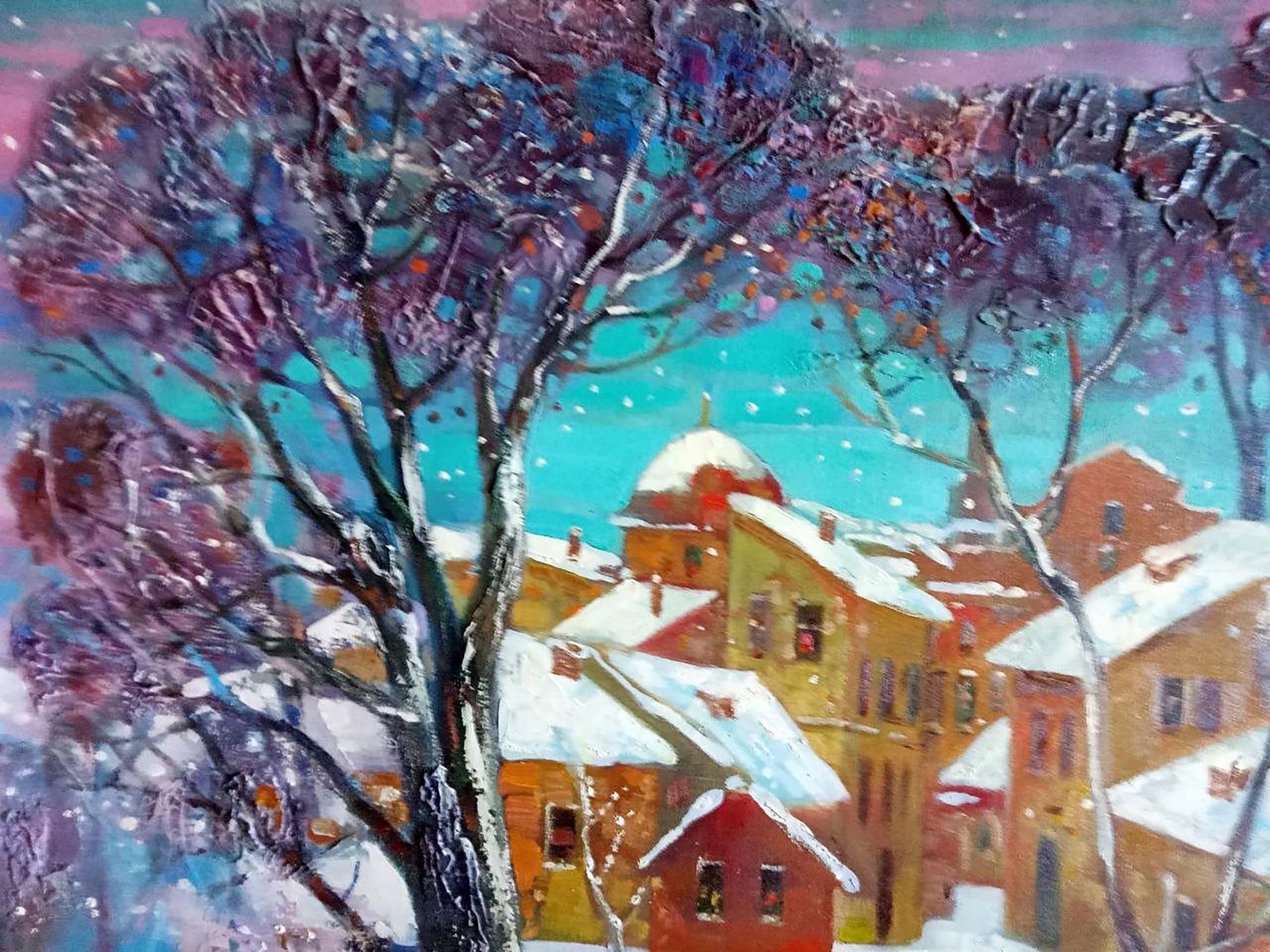 Abstract oil painting