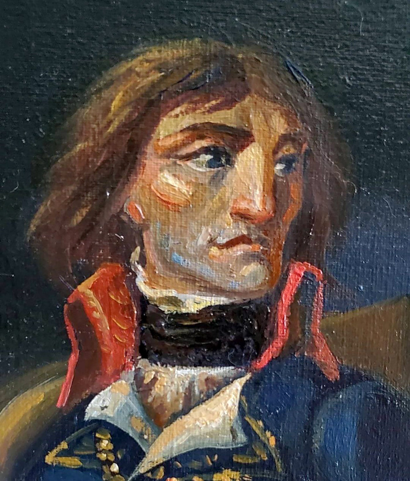 Oil painting portrait of Napoleon in Egypt by Daniil Litvinov