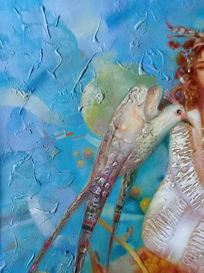 Abstract oil painting