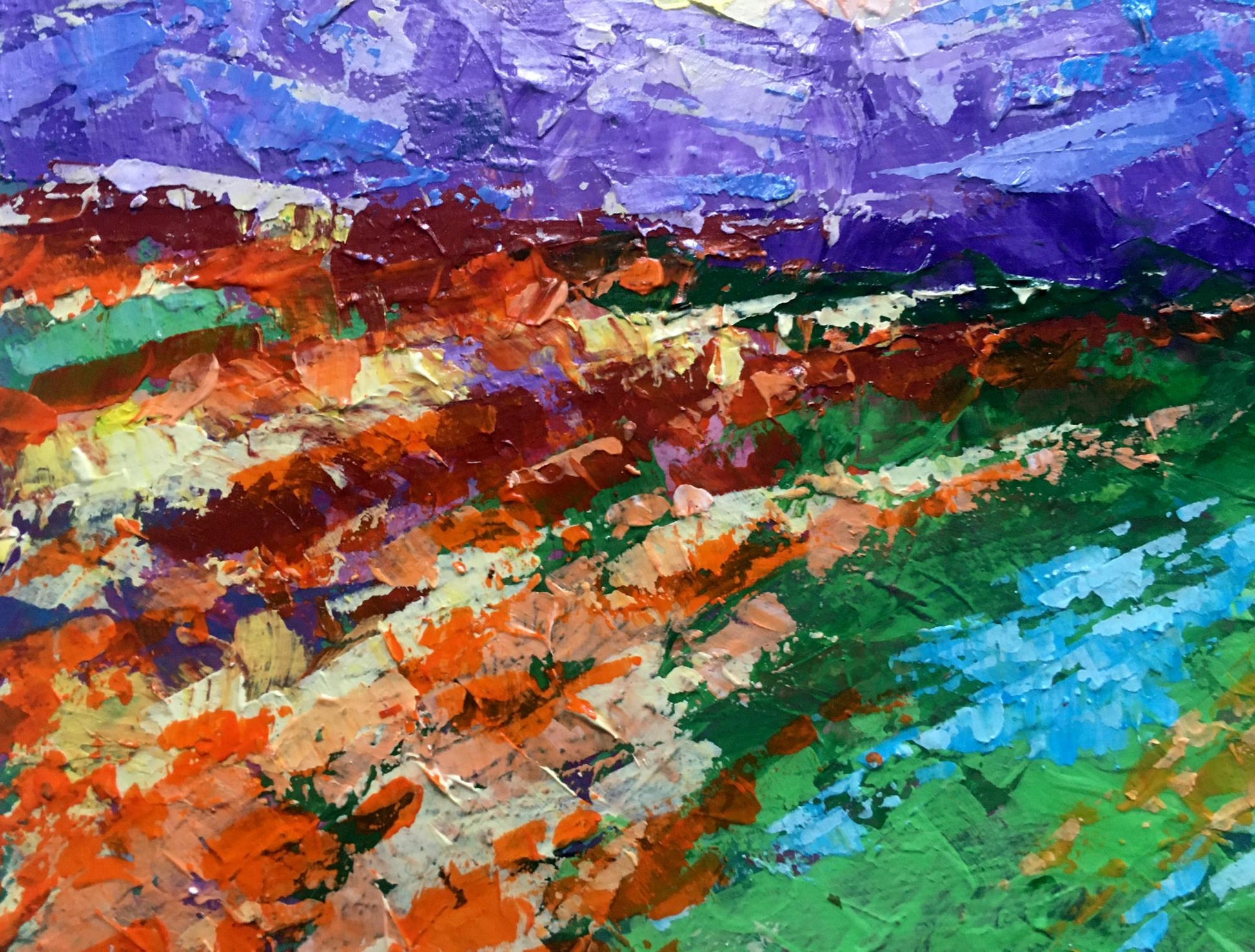 Vibrant Holidays in the Mountains oil painting by V. Zadorozhnya