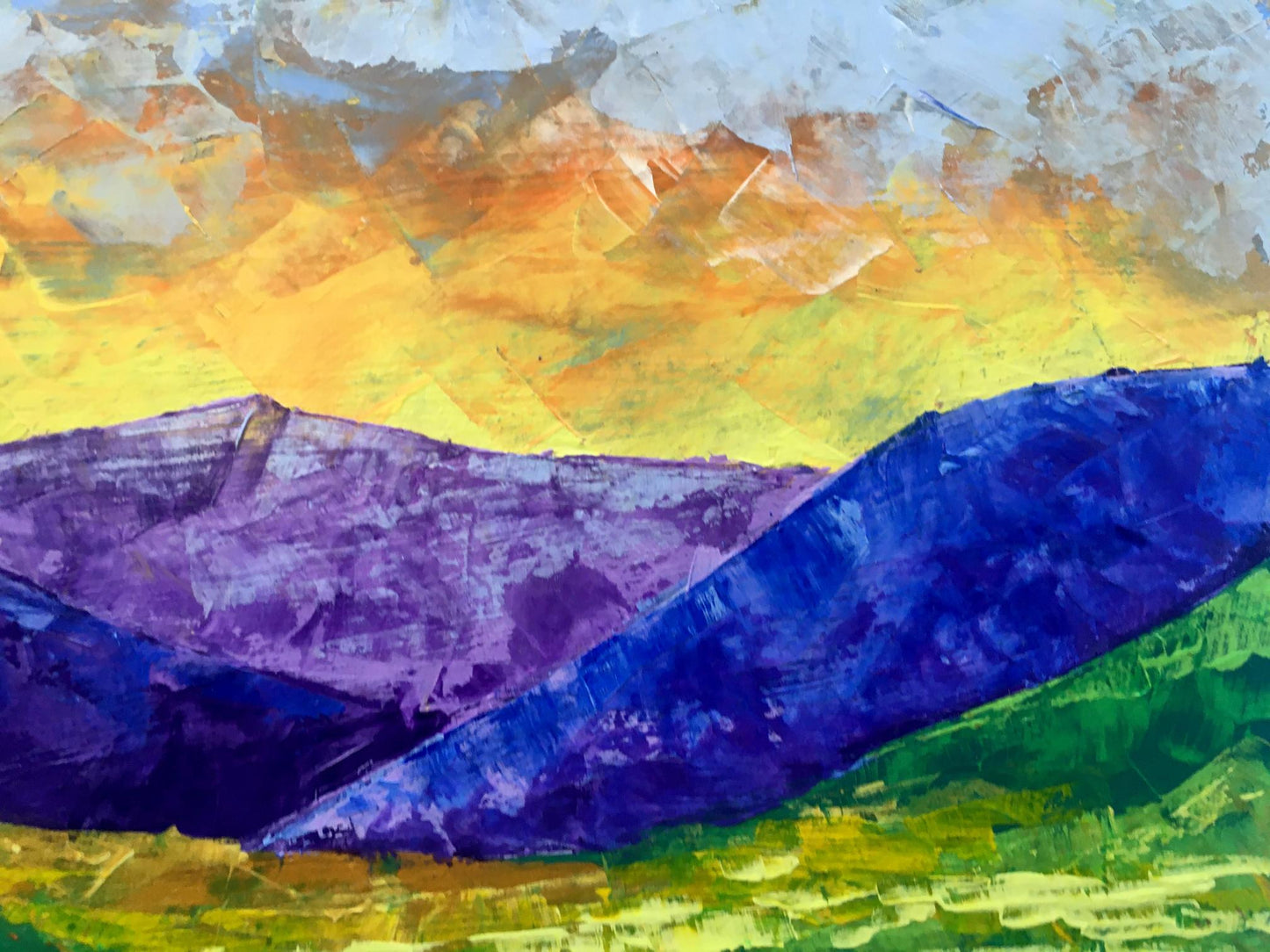 Vibrant impressionist oil painting By the Evening by V. Zadorozhnya