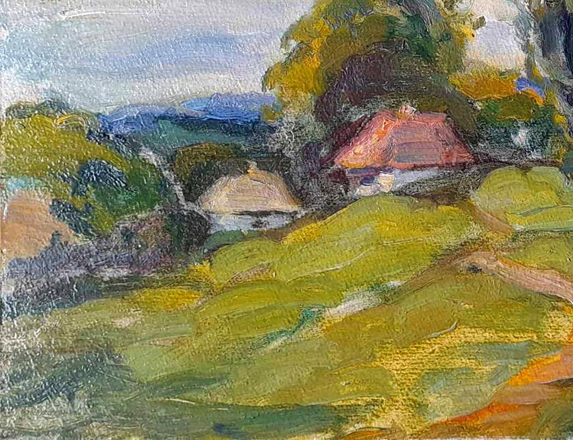 Oil painting Country house