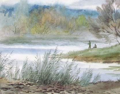 Autumn River Nature Landscape 