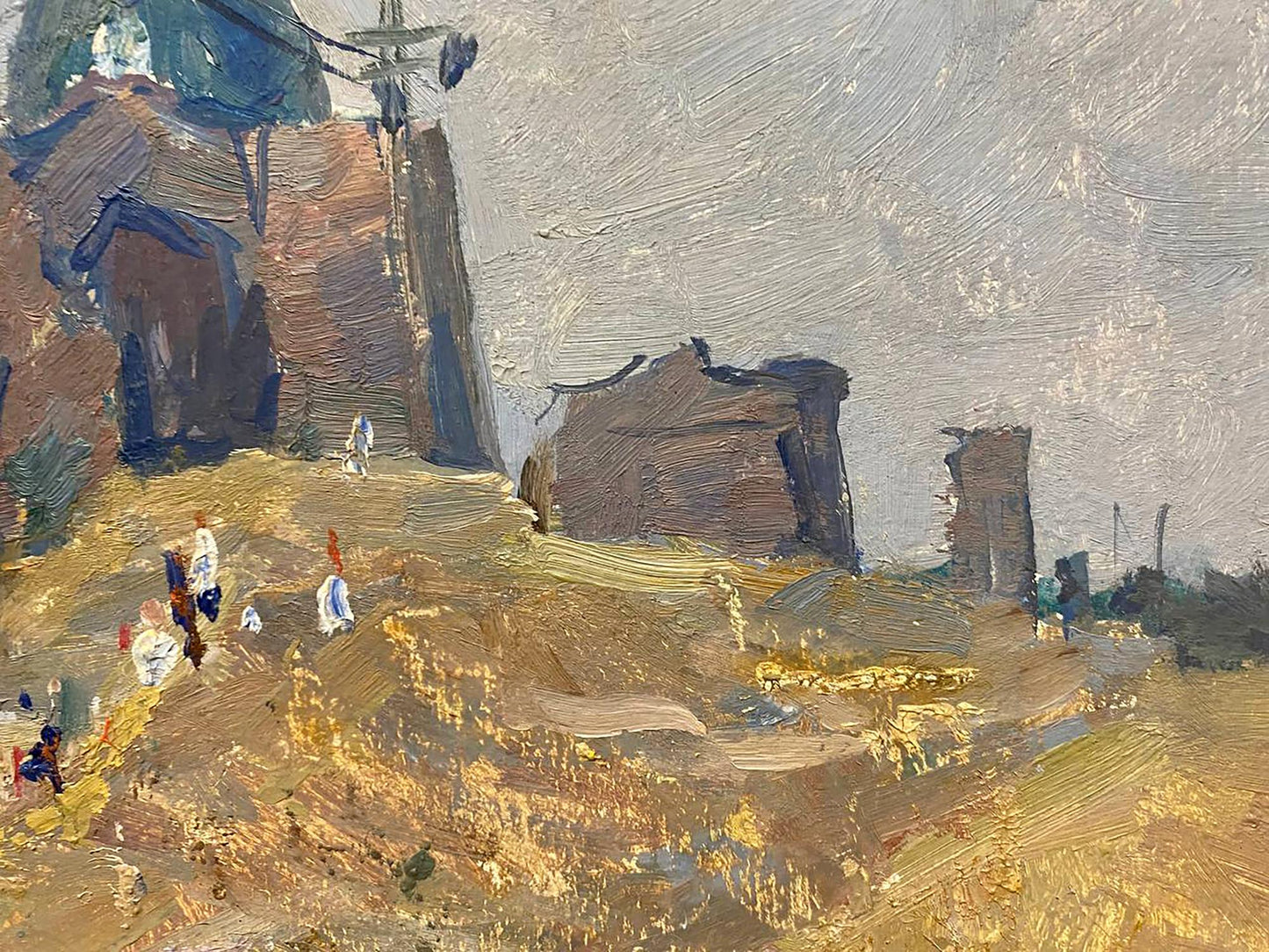 Oil painting of ancient city by Petrashevsky Stanislav Vasilievich