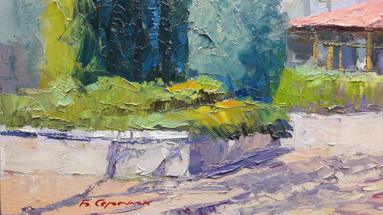 Oil painting Spring in the park by Serdyuk Boris Petrovich