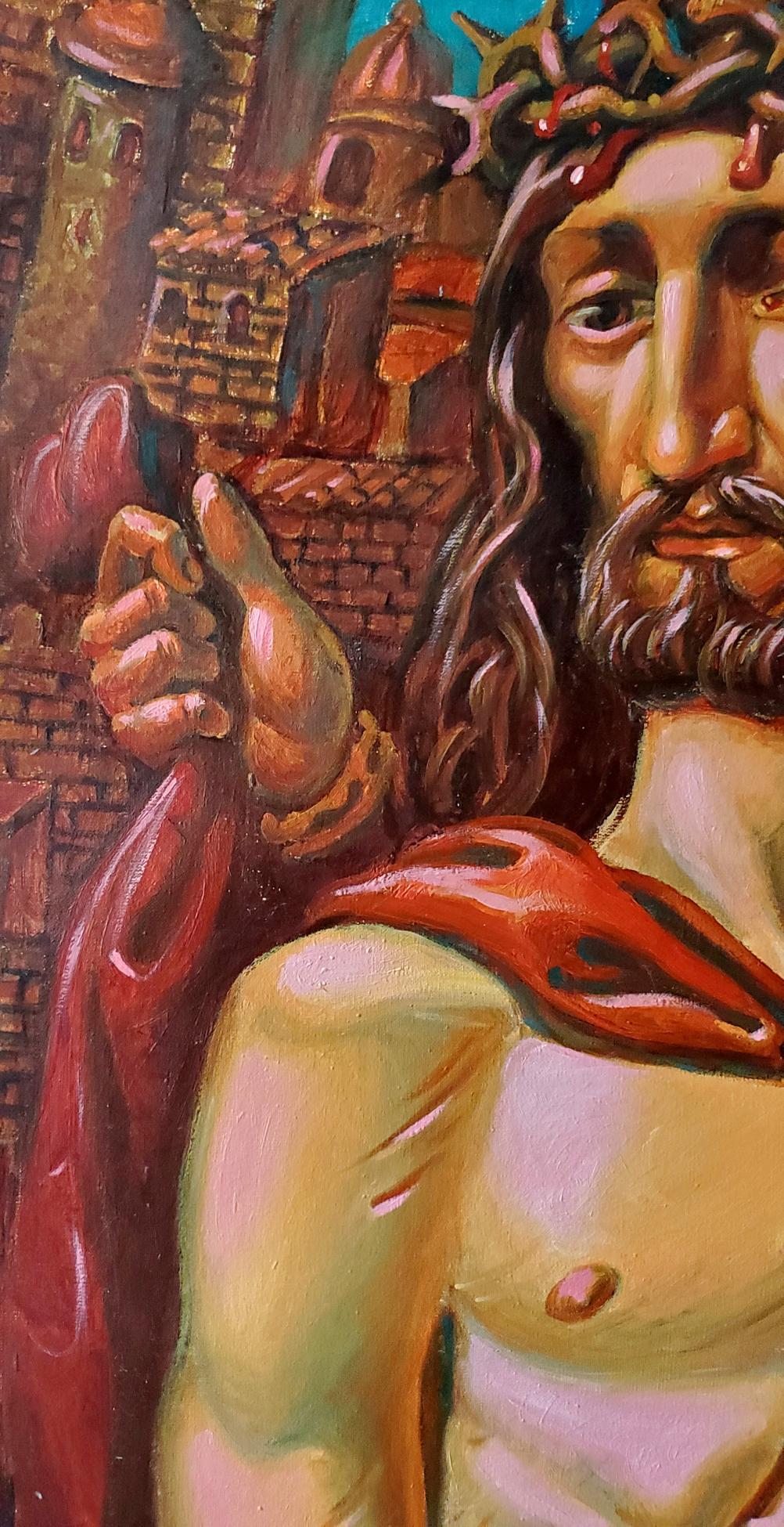 Oil painting of Christ before Pilate by Litvinov Daniil Olegovich
