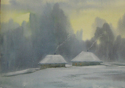 Winter Village landscape 
