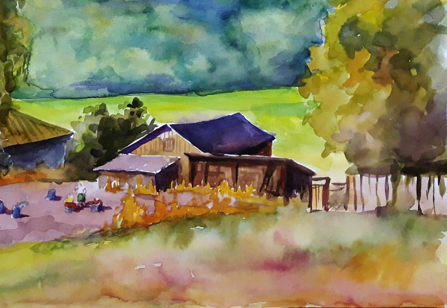 Village landscape 