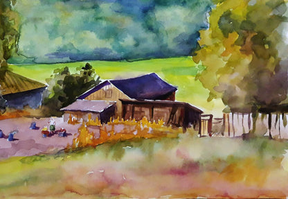 Village landscape 
