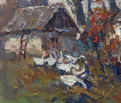 Village landscape Art Autumn Landscape Rural landscape 