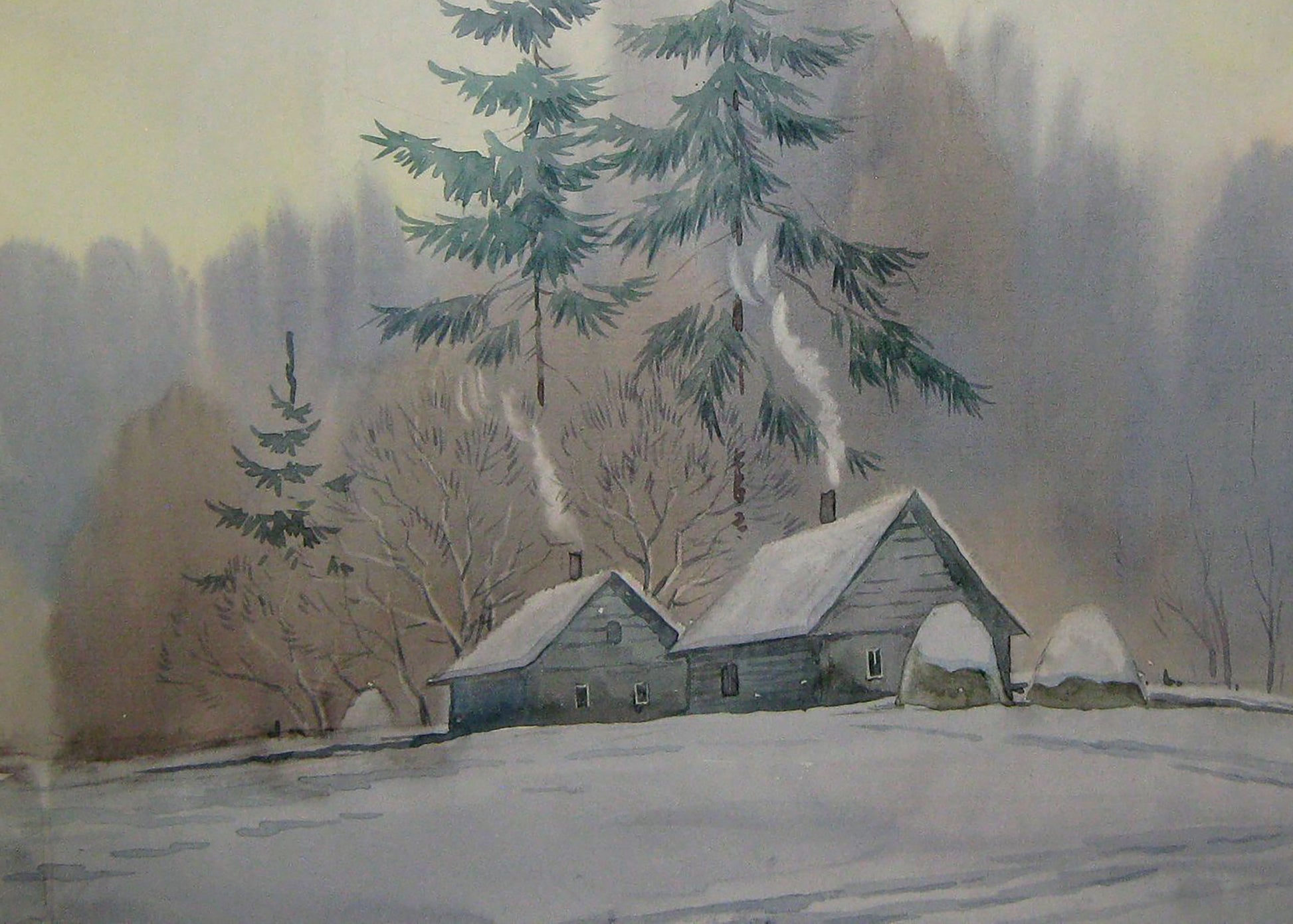 Winter Rural landscape 