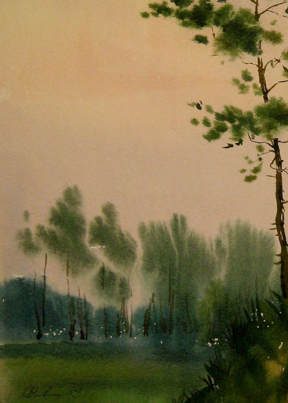 Dusk Delight - A Watercolor Creation by Valery Savenets