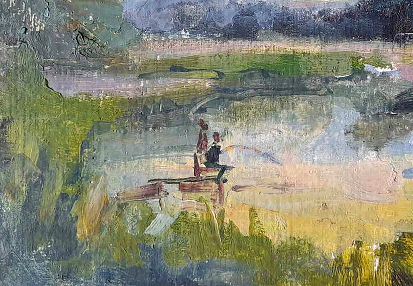 Oil painting Rural Landscape
