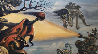 Surreal Last Judgment of Paris oil painting by Daniil Olegovich Litvinov