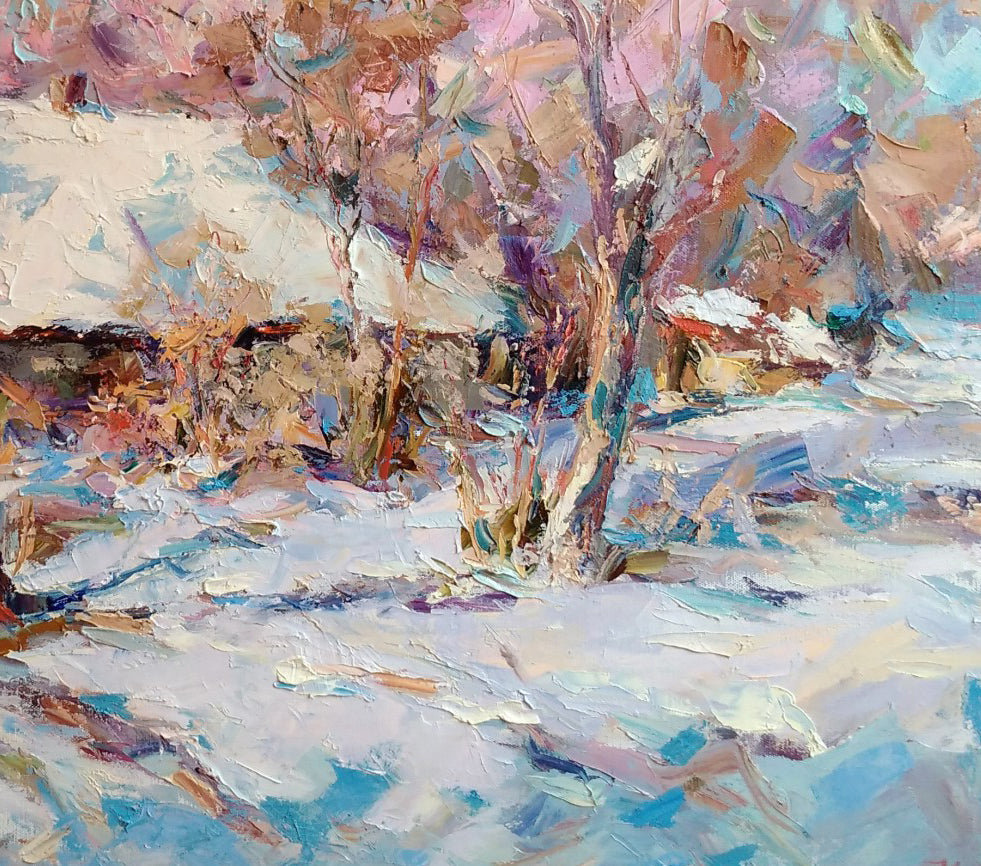 Winter Village landscape 