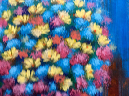 Vibrant Spring bouquet oil painting by Zadorozhnya V. V. with bold floral colors
