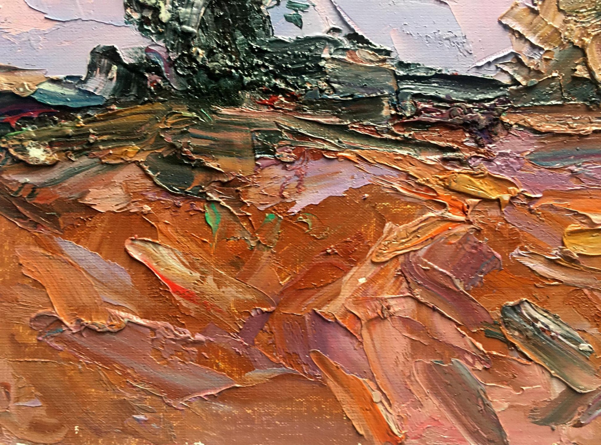 Oil painting field 