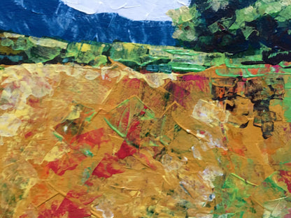 Oil painting Summer day by Zadorozhnya V.V. with vibrant impasto landscape
