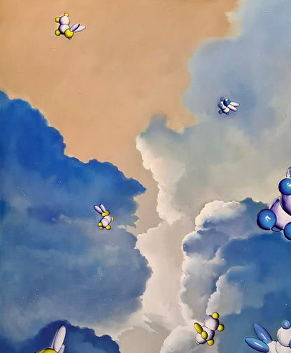 Igor Konovalov's artwork "Cloud Archive" in oils