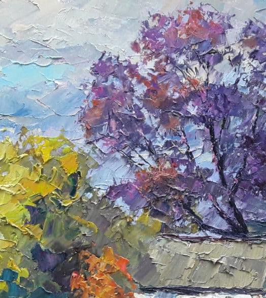 Autumn Village landscape 