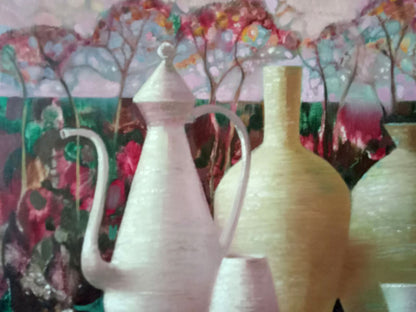 Abstract oil painting