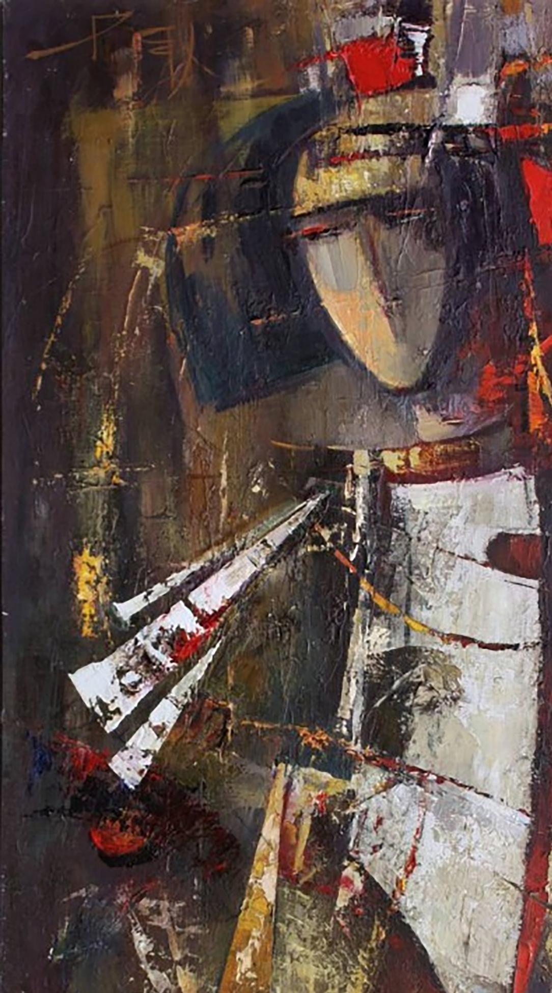 Oil painting Autumn Rhapsody by Valentina Alekseevna Kozyar, abstract bold strokes