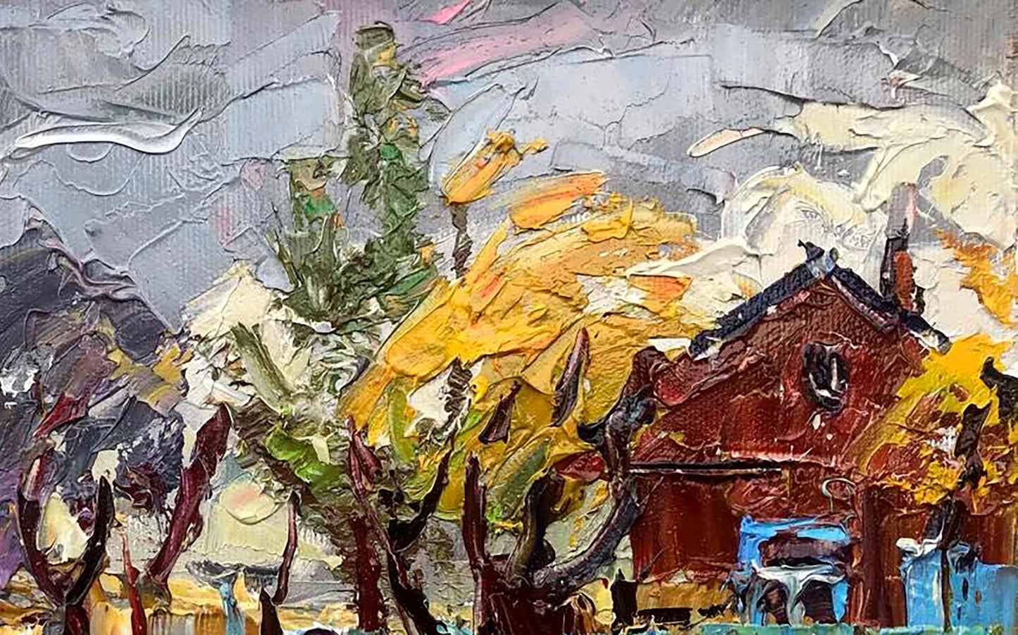 Village landscape Art 