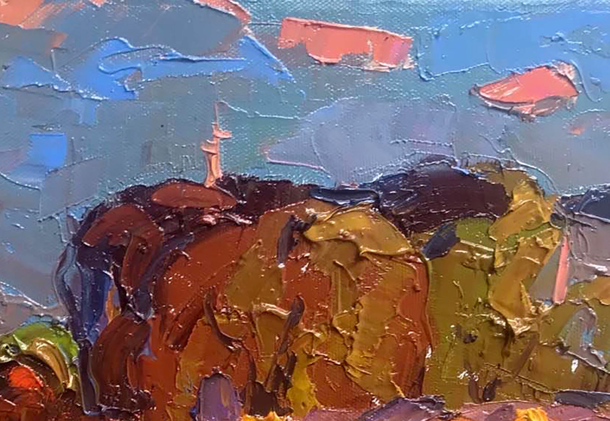 Village landscape Art 