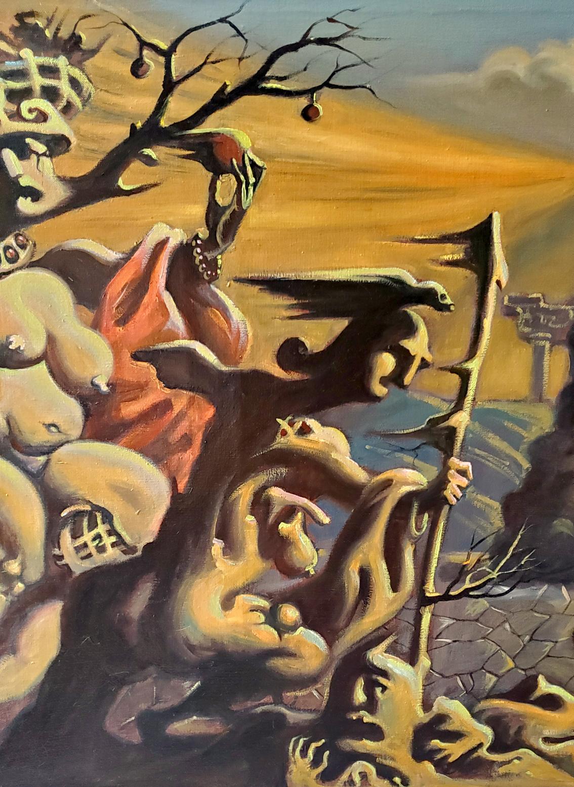 Surreal oil painting The Last Judgment by Paris Litvinov Daniil Olegovich