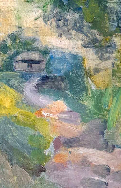 Oil painting countryside
