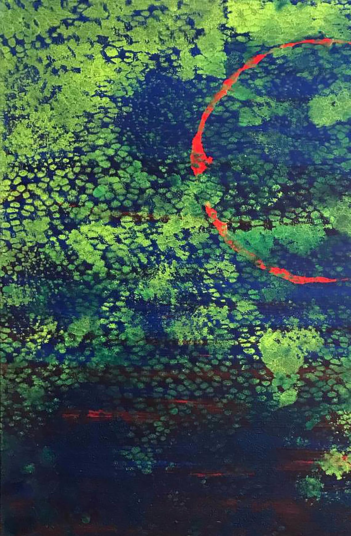 Vibrant Acrylic Painting Bright Night by Melezhik Olga