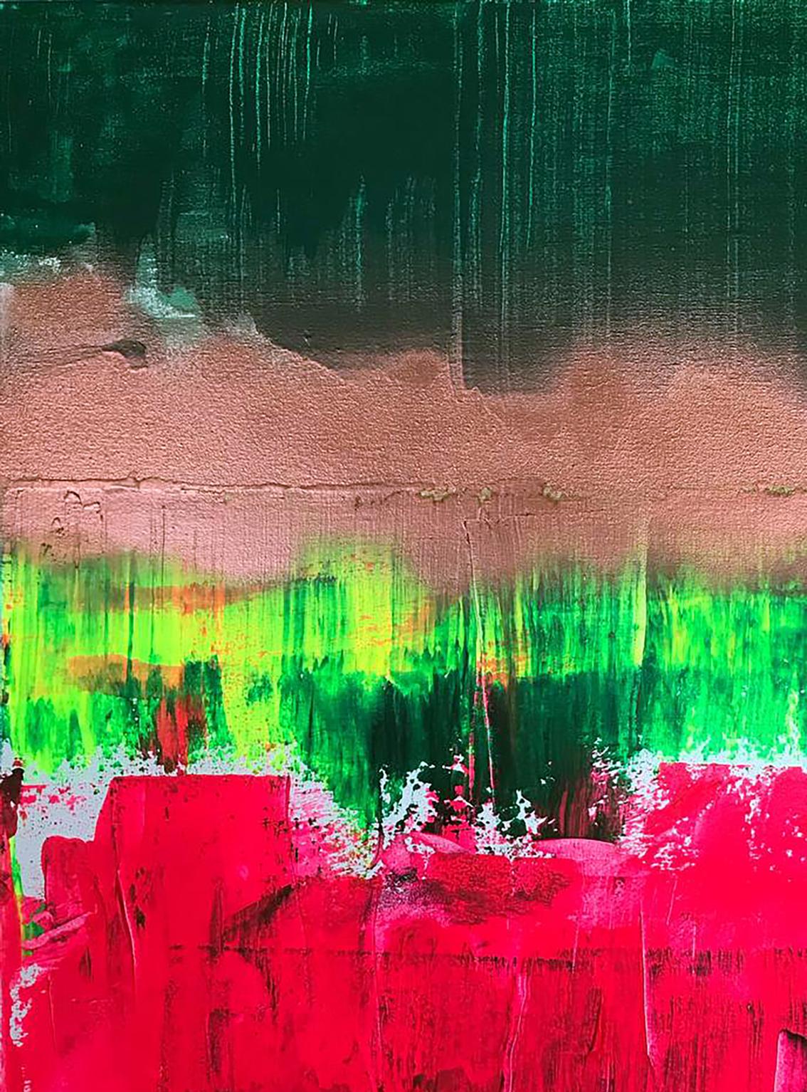 Abstract Emotional Wave acrylic painting by Melezhik Olga