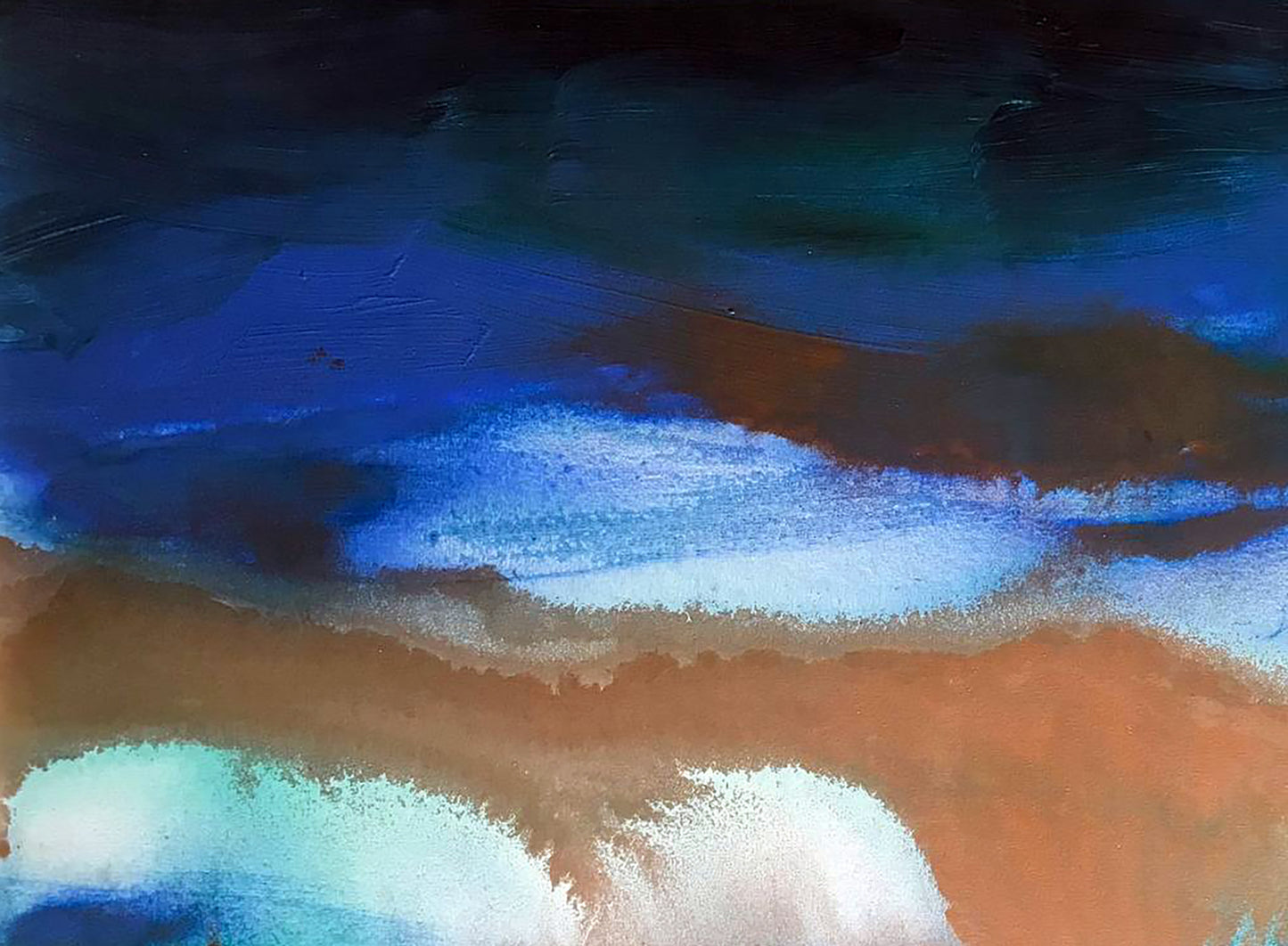 Abstract Galaxy Melezhik Olga acrylic painting by Olga Melezhik