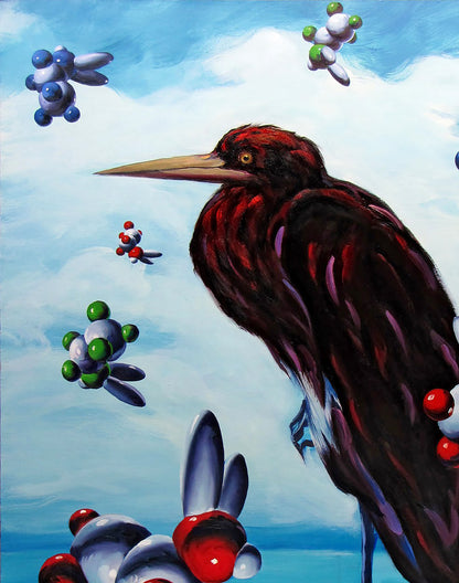 Oil painting titled "Marginal" by Igor Konovalov